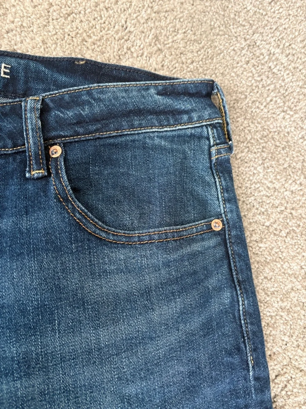 American Eagle Outfitters Men's Dark Blue Bootcut Jeans - Picture 3 of 10